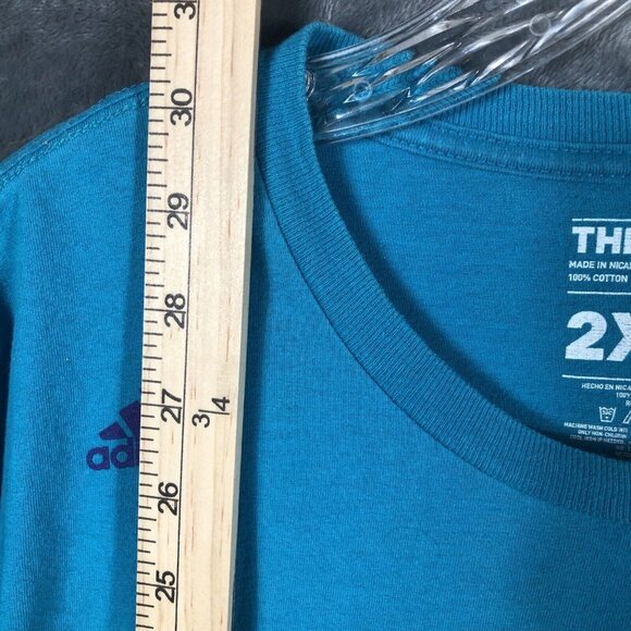 Adidas Charlotte Hornets Shirt Men’s Go To Tee Shirt XX Large NBA No 15 Walker - Picture 10 of 11